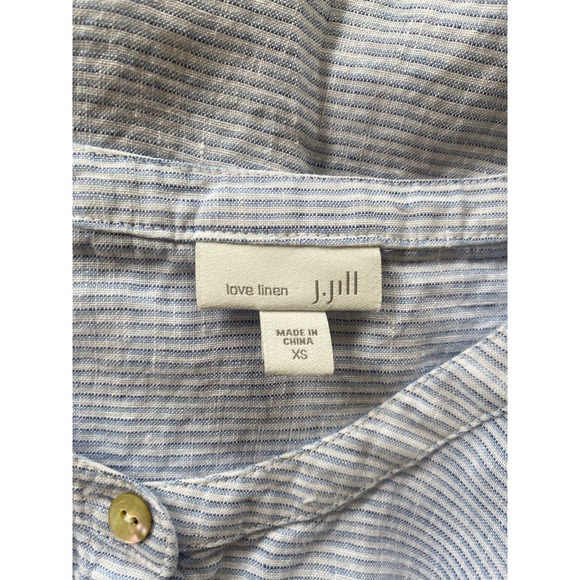 J. Jill Light Blue Button-Up Blouse - Picture 5 of 6
